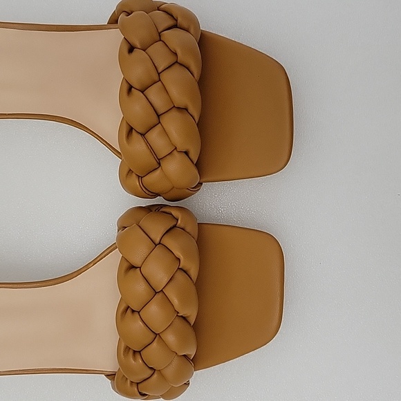 Women's slippers, fashion woven lightweight sandals, comfortable mid heel - Picture 8 of 10